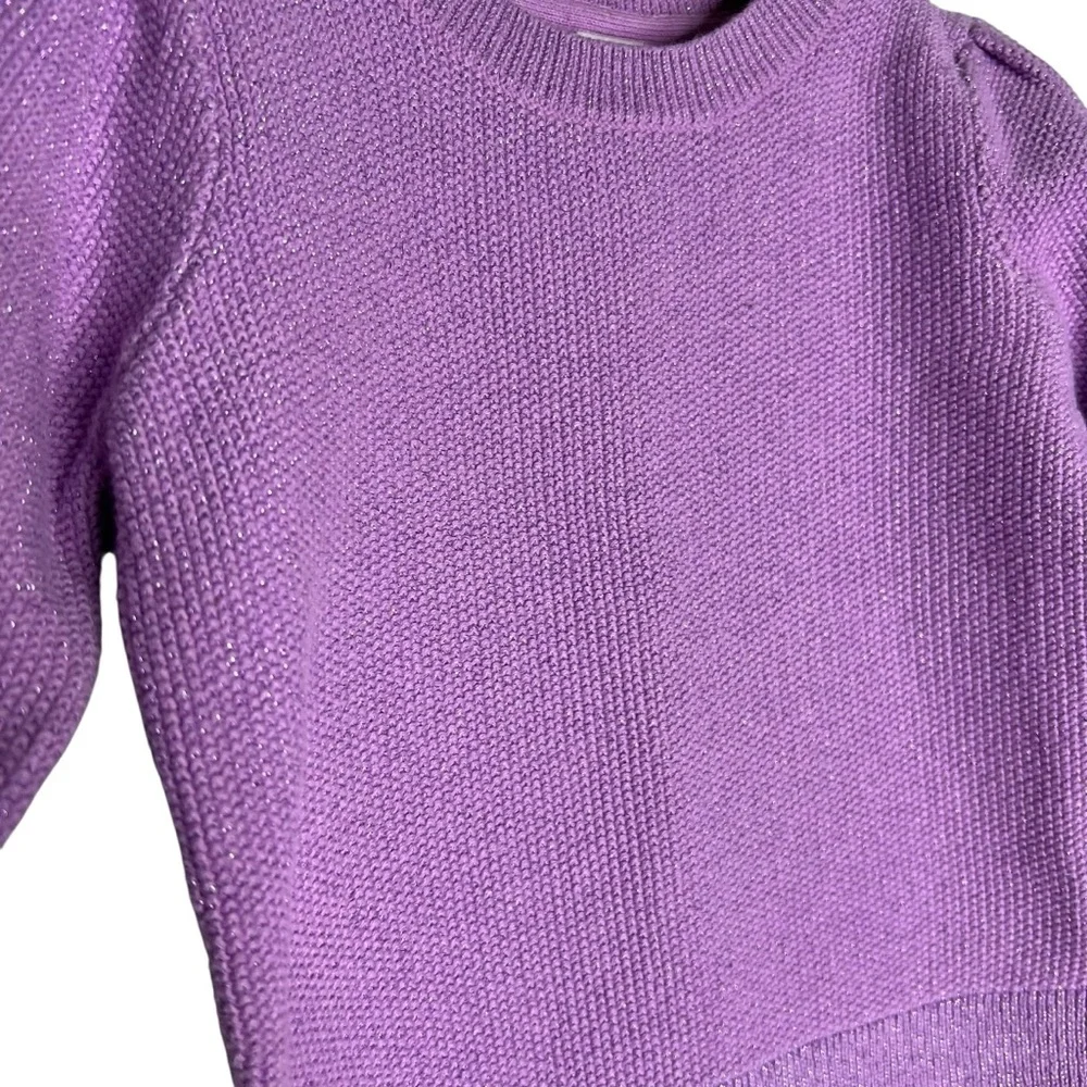 Baby Gap Metallic Sparkle Knit Top Size 3T Lavender